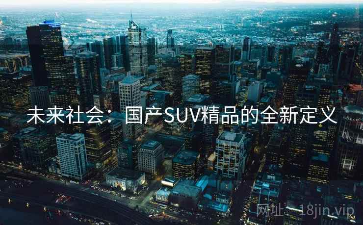 未来社会：国产SUV精品的全新定义  第2张